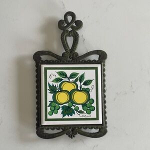 Vintage ceramic tile trivet